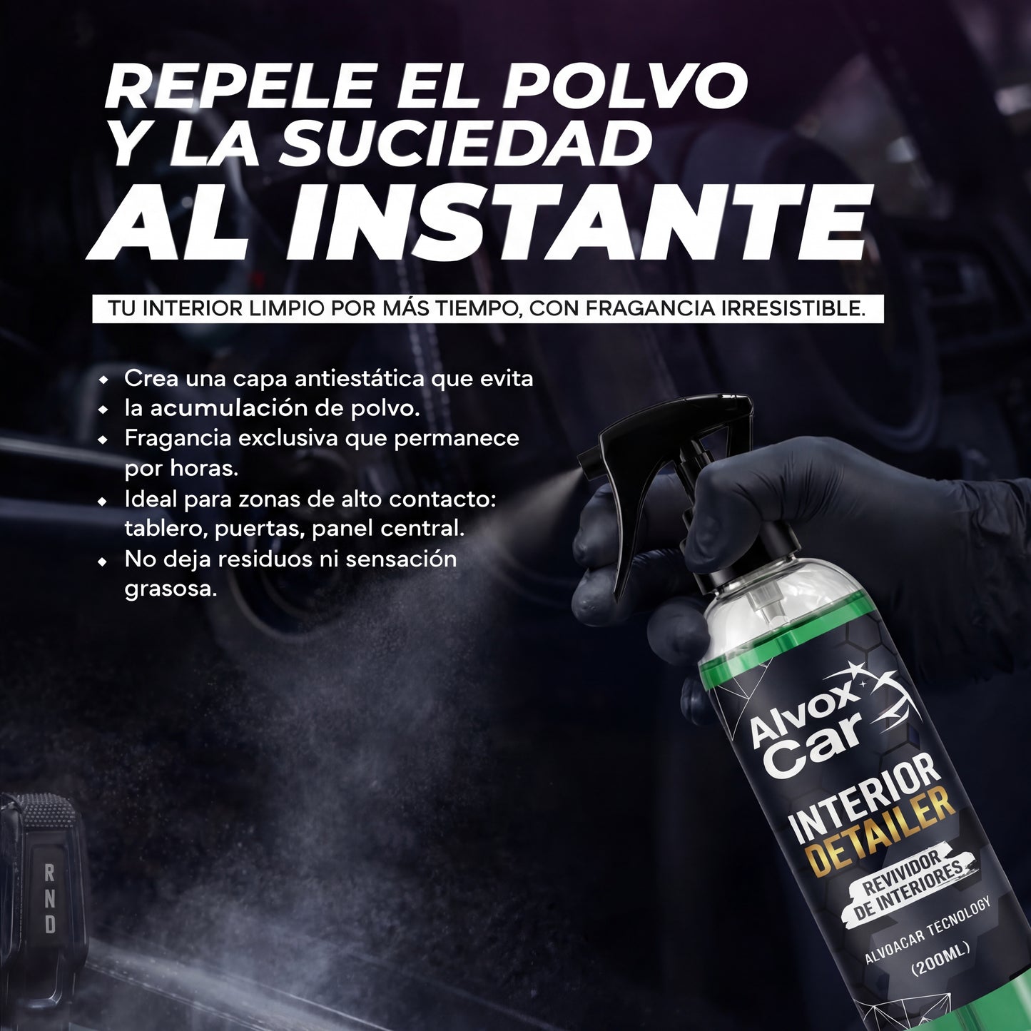InteriorDetailer G3™ 2x1 -Restaurador de Interiores con Efecto Brillo Intenso