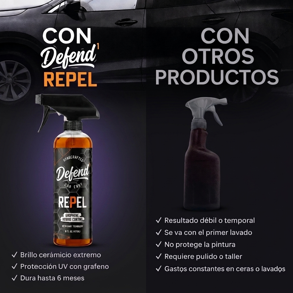 Defend1 REPEL 2x1 – Recubrimiento Cerámico de Grafeno